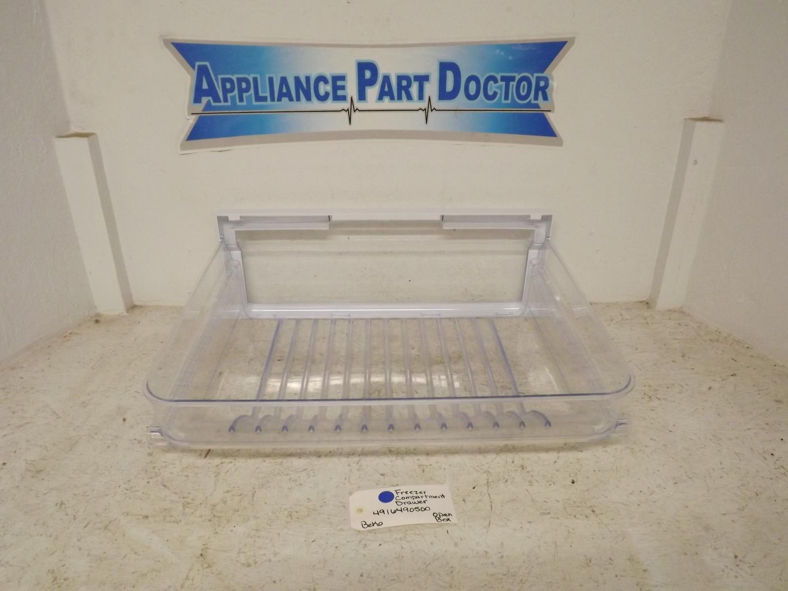 Beko Refrigerator 4916490500 Freezer Compartment Drawer Open Box Beko Refrigerator 4916490500 Freezer Compartment Drawer Open Box